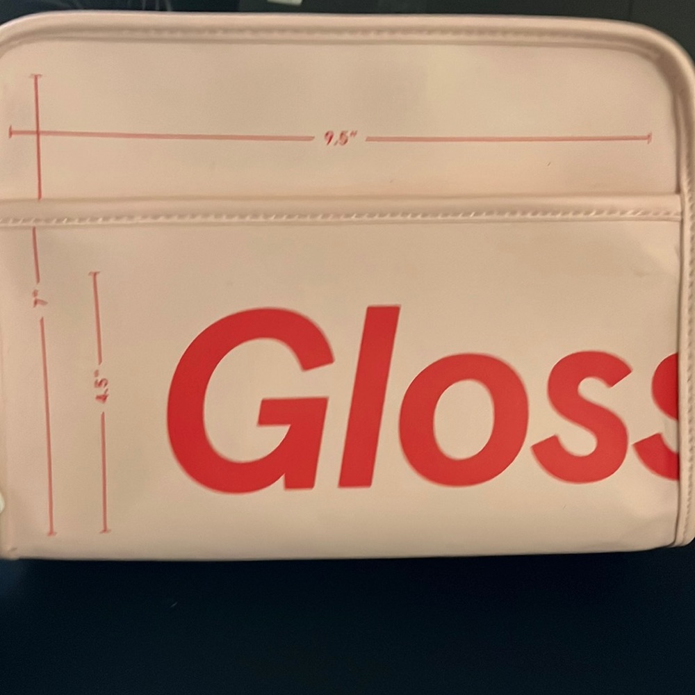 Glossier makeup bag
